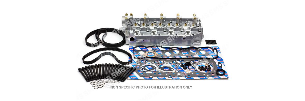 CYLINDER HEAD KIT (with timing belt) AMC (Valves protrude above head)